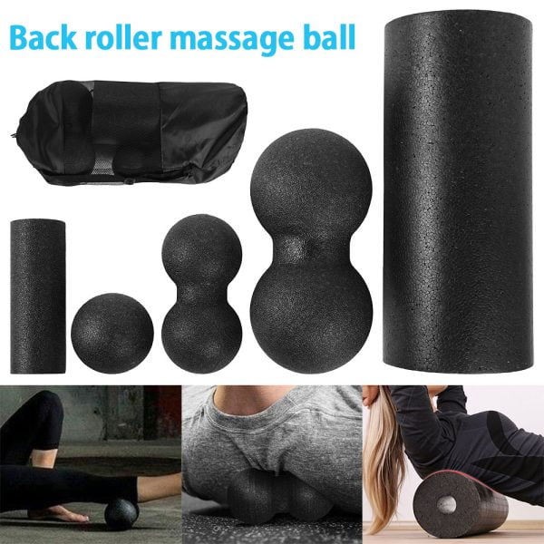 3/5pcs Pilates Foam Roller Yoga Massage Foam Roller Fitness Ball Set Massage