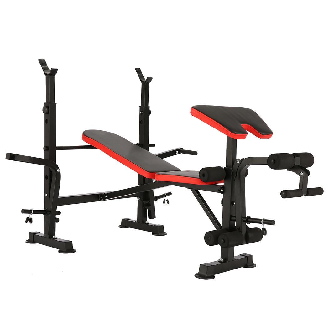 Adjustable-Weight-Lift-Bench-Rack-Set-Barbell-Dumbbell-Push-Up-Back-Sit-Up-Exercise