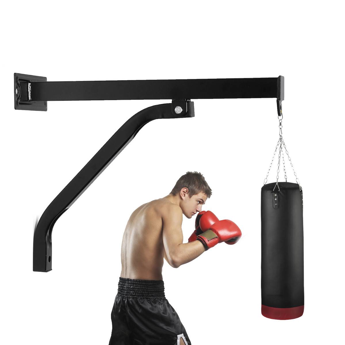 Heavy-Duty-Punch-Bag-Wall-Bracket-Steel-Mount-Hanging-Wall-Mount-Boxing-Bag-Stand-Boxing-Frame