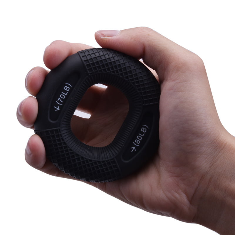 Silicone-Adjustable-Hand-Grip-20-80LB-Gripping-Ring-Finger-Forearm-Trainer-Carpal-Expander-Muscle-Workout-Exercise